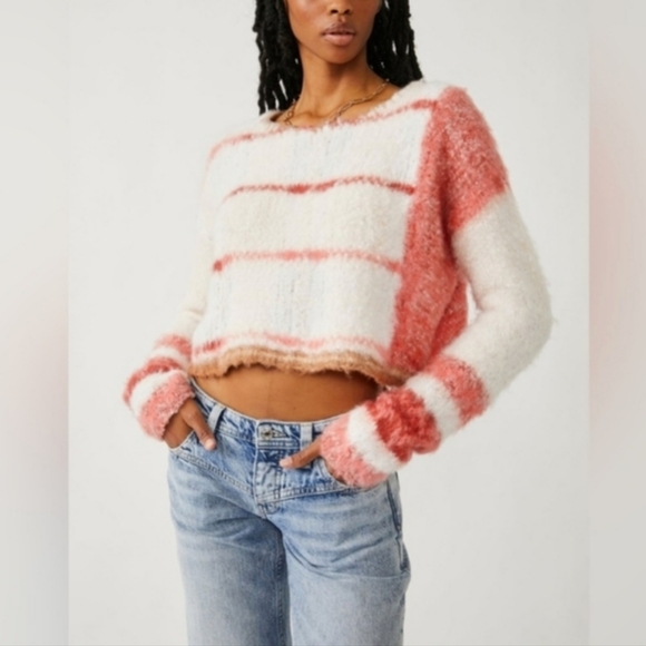 Free People Sweaters - NWT Free People Emerson Sweater in champagne dream combo $148
